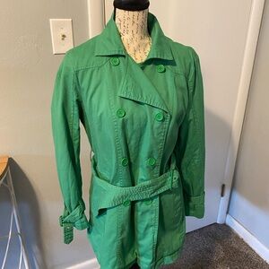 Chadwicks Vibrant Green Trench Coat